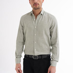 Paulo Linen Button-Up Shirt // Green (L)