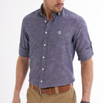 Ric Linen Button-Up Shirt // Light Navy (2XL)