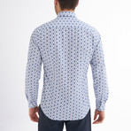 Fabien Button-Up Shirt // White + Navy (2XL)