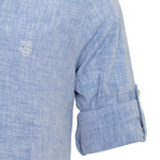 Ric Linen Button-Up Shirt // Baby Blue (2XL)
