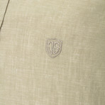 Ric Linen Button-Up Shirt // Khaki (L)