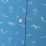 Tommaso Button-Up Shirt // Baby Blue + White (2XL)