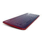 Glass Touch Smart Keyboard // WIRED (Matte Silver + Multicolor Gradient)