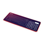 Glass Touch Smart Keyboard // WIRED (Matte Silver + Multicolor Gradient)