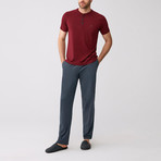 Foraker Pajama Set // Claret Red (XL)