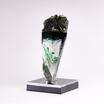 Turnmyline // Brazilian Quartz and Green Tourmaline + Boiled Glass Fusion Sculpture