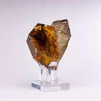 Crystal Heart // Brazilian Smoky Quartz + Boiled Glass Fusion Sculpture