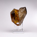 Crystal Heart // Brazilian Smoky Quartz + Boiled Glass Fusion Sculpture