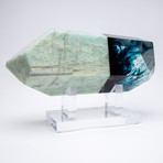 2way // Brazilian Aquamarine and Boiled Glass Fusion Sculpture