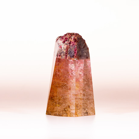 Pretty in Pink // Brazilian Rhodonite + Boiled Glass Fusion Sculpture