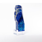 Lawyr // Lapis Lazuli + Boiled Glass Fusion Sculpture