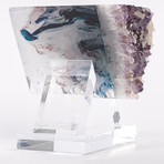 Kreematyst // Uruguayan Amethyst with Calcite + Boiled Glass Fusion Sculpture