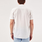 Collar Shortcut Shirt // White (M)