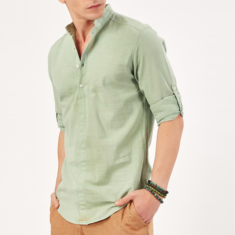 Half-Paste Shirt // Light Green (S)