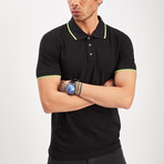 Polo Collar T-Shirt // Black (XL)