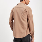 Hidden Pat Shirt // Brown (2XL)