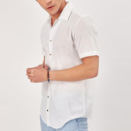 Collar Shortcut Shirt // White (M)