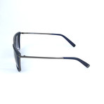 Men's DQ0201 Sunglasses // Matte Blue + Gradient Blue