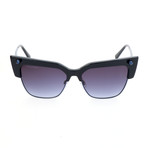 Women's DQ0279 Sunglasses // Shiny Blue + Gradient Blue