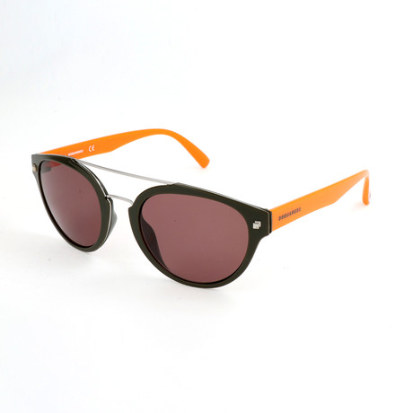 DSquared2 // Unisex DQ0255 Sunglasses // Shiny Dark Green