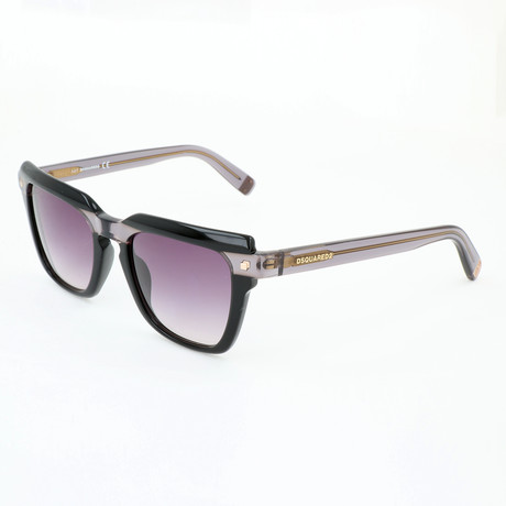 DSquared2 // Unisex DQ0285 Sunglasses // Black + Gradient Smoke