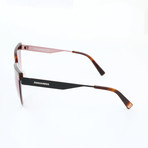 DSquared2 // Women's DQ0302 Sunglasses // Matte Black + Gradient Bordeaux