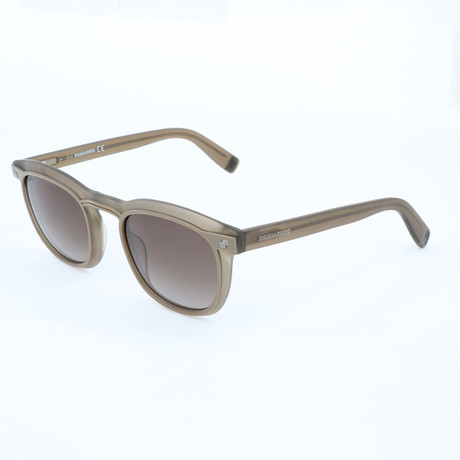DSquared2 // Unisex DQ0305 Sunglasses // Beige + Gradient Green