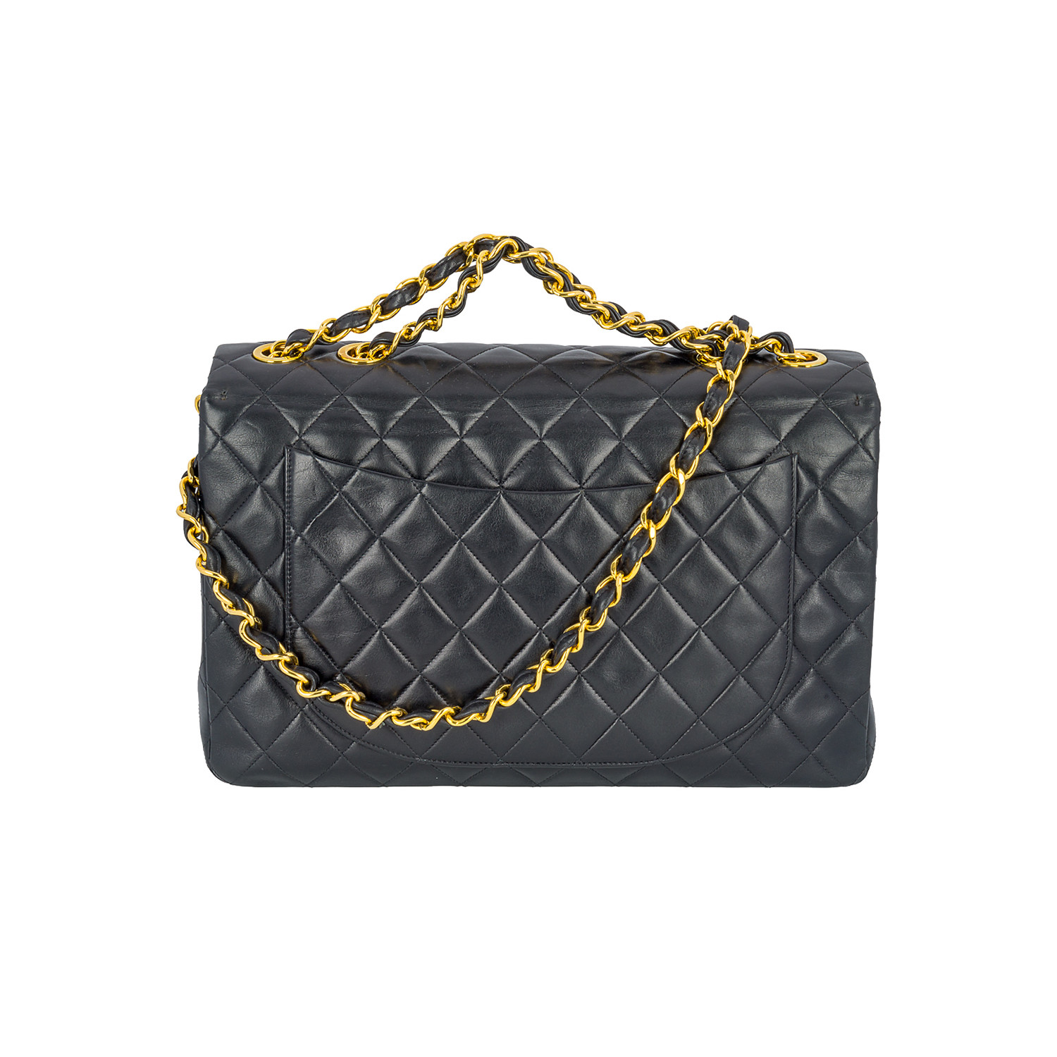 Chanel // Vintage Jumbo Flap Bag // Black // Pre-Owned - Chanel, Louis Vuitton, & More - Touch ...