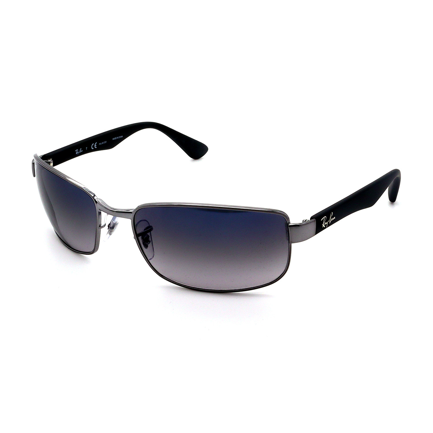 Unisex RB3478-004-78 Rectangular Polarized Sunglasses // Black - Ray ...