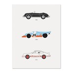A Thoroughbred Drive // Porsche Poster (12"L x 16"W x 0.5"H)