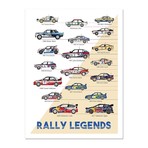 Rally Legends // The Trackmasters (12"L x 16"W x 0.5"H)