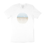Beach Circle Graphic T-Shirt // White (M)