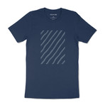 Sand Ripple Graphic T-Shirt // Blue (L)