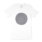 Suede Circle Graphic T-Shirt // White (L)