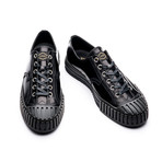 Ardo Low Lace-Up Leather Sneakers // Black (Euro: 39)