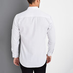 Button Down w/ Color Logo Shirt // White (M)