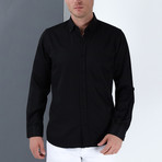 Francesco Button Up Shirt // Black (Small)