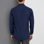 Louis Button-Down Shirt // Dark Blue (3X-Large)