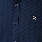 Rick Button-Up Shirt // Dark Blue (Small)