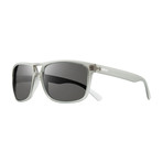 Holsby Polarized Sunglasses // Matte Gray Crystal Frame + Graphite Lens