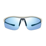 Edge Polarized Sunglasses (Black Frame + Blue Water Lens)