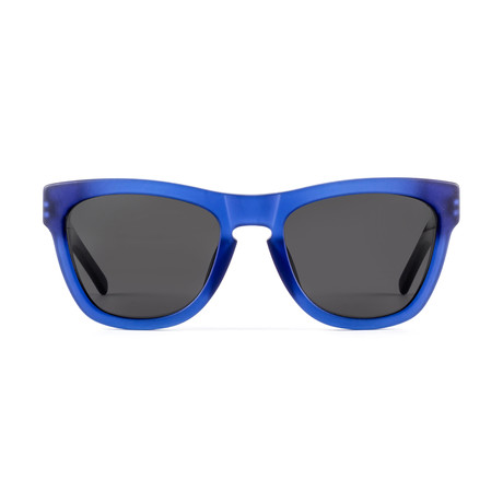 Unisex Pioneer 52 Polarized Sunglasses // Blue Crystal + Gray