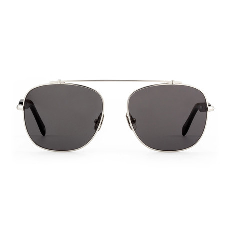 Unisex Malcolm No Middle 08 Polarized Sunglasses // Silver + Gray