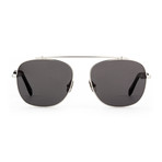 Unisex Malcolm No Middle 08 Polarized Sunglasses // Silver + Gray