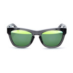 Unisex Pioneer 06 Sunglasses // Translucent Slate + Horizon Green