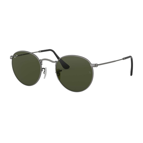 Ray-Ban // Unisex Round Metal Sunglasses // Green