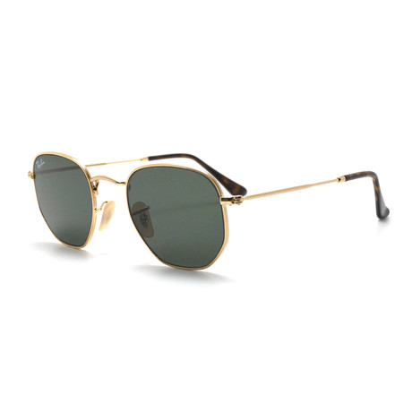 Ray-Ban // Unisex Hexaganol Sunglasses // Gold