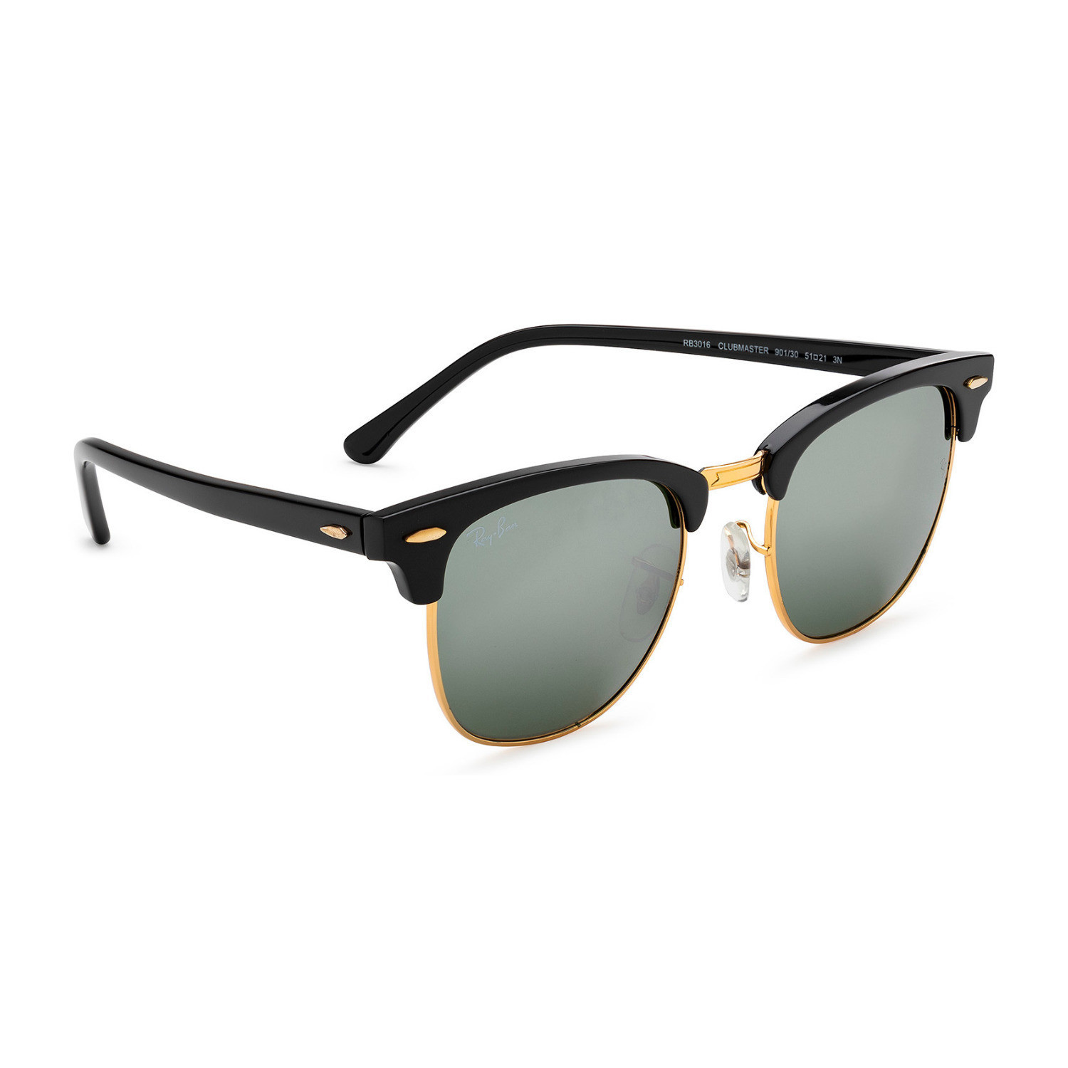 Ray-Ban // Unisex Clubmaster Classic RB3016 Sunglasses // Silver - Ray ...