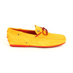 Tod's // Driving Moccasins // Orange + Red (US: 5)