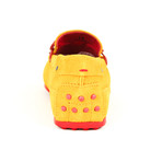 Tod's // Driving Moccasins // Orange + Red (US: 5.5)